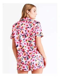 Chloe & Lola Satin Short Sleeve PJ Set In Pink 13 Chloe & Lola Satin Short Sleeve PJ Set In Pink -Myer Clothing Shop 943551640 943575670 7 720x928