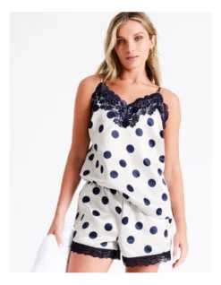 Chloe & Lola Satin Cami Lace Boxer Set In Champagne -Myer Clothing Shop 943552180 943578910 4 720x928