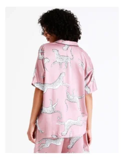 Chloe & Lola Satin Sleep Shirt In Dusty Pink -Myer Clothing Shop 943552450 6 720x928