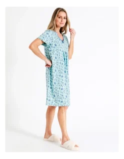 SOHO Short Length Nightie In Teal -Myer Clothing Shop 943552990 943583770 5 720x928