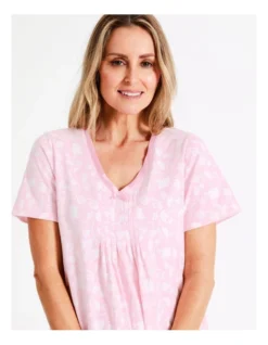 SOHO Short Length Nightie In Pink -Myer Clothing Shop 943552990 943653160 3 720x928