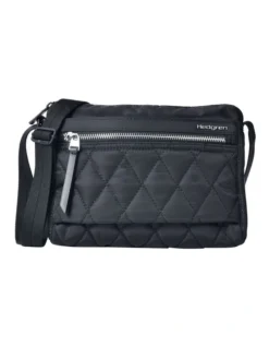 Eye Quilted Crossbody Bag In Black