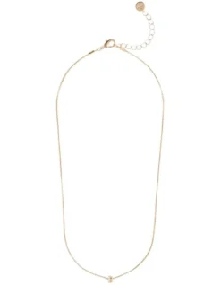 Initial B Necklace In Gold