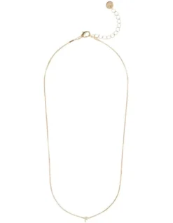 Initial F Necklace In Gold