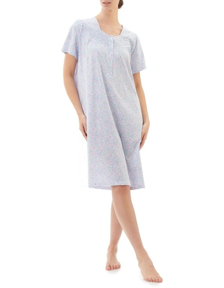 Georgia Floral Short Nightie In Multi 1 Georgia Floral Short Nightie In Multi