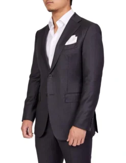 Full Canvas Plain Suit CHARCOAL REG -Myer Clothing Shop 943966630 3 720x928
