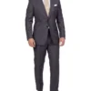 Dun Full Canvas Stripe Suit CHARCOAL REG