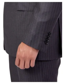 Dun Full Canvas Stripe Suit CHARCOAL REG -Myer Clothing Shop 943966810 3 720x928