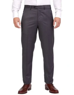 Dun Full Canvas Stripe Suit CHARCOAL REG -Myer Clothing Shop 943966810 4 720x928