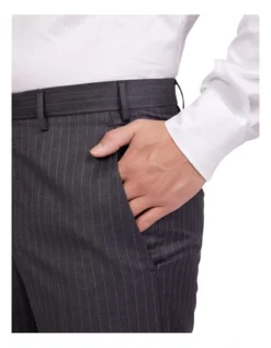Dun Full Canvas Stripe Suit CHARCOAL REG -Myer Clothing Shop 943966810 6 720x928