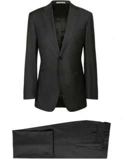 Dun Full Canvas Stripe Suit CHARCOAL REG -Myer Clothing Shop 943966810 7 720x928