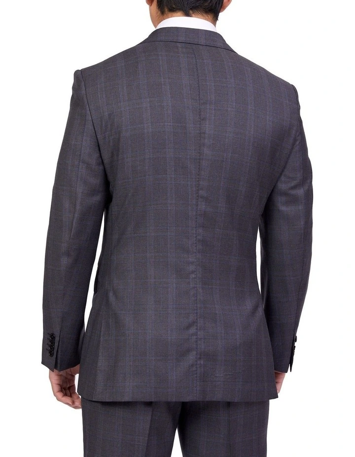 Dun Full Canvas Check Suit GREY REG 6 Dun Full Canvas Check Suit GREY REG - Image 6