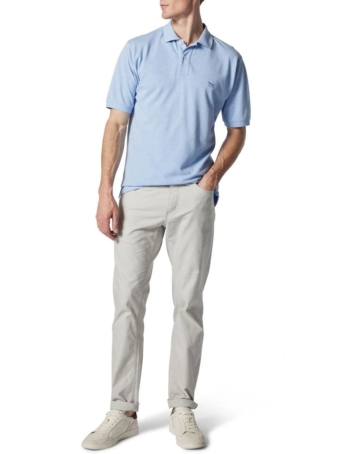 The Gunn Original Fit Polo In Chambray 2 The Gunn Original Fit Polo In Chambray - Image 2