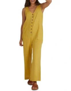 Billabong Beyond Onesie In Yellow -Myer Clothing Shop 944994880 6 720x928