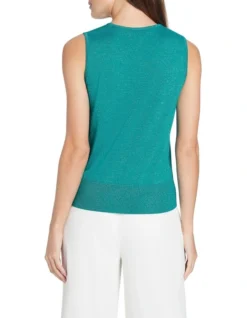 Shauna Sleeveless Knit In Aquamarine 6 Shauna Sleeveless Knit In Aquamarine -Myer Clothing Shop 945075070 3 1 720x928