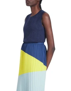 Oasis Sleeveless Knit In Denim Blue