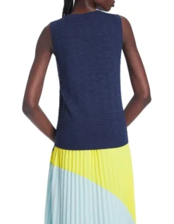Oasis Sleeveless Knit In Denim Blue -Myer Clothing Shop 945087670 3 720x928
