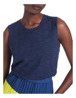 Oasis Sleeveless Knit In Denim Blue -Myer Clothing Shop 945087670 4 720x928