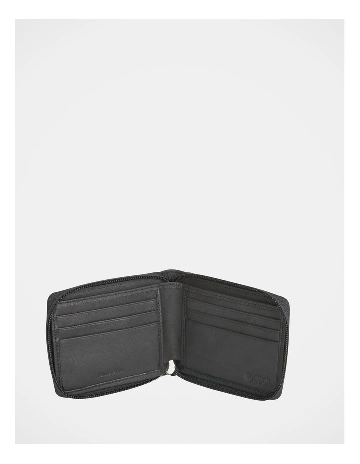 Zip Around Wallet In Black 2 Zip Around Wallet In Black - Image 2