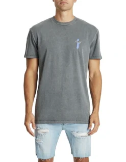 Authority Relaxed Tee In Charcoal