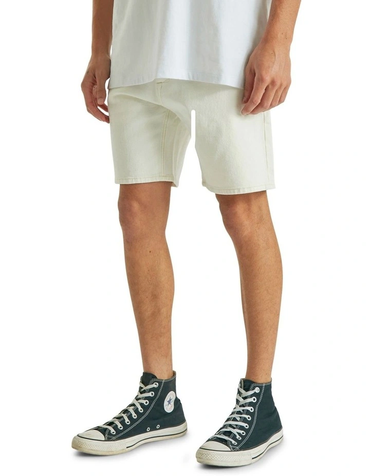 Parkside Denim Short In Cream 2 Parkside Denim Short In Cream - Image 2