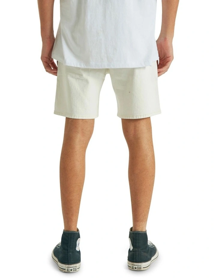 Parkside Denim Short In Cream 3 Parkside Denim Short In Cream - Image 3