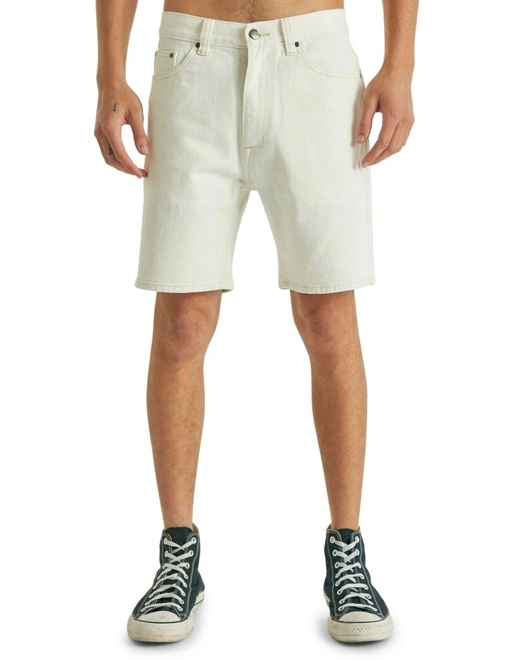 Parkside Denim Short In Cream 4 Parkside Denim Short In Cream - Image 4