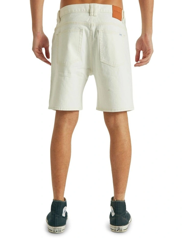 Parkside Denim Short In Cream 6 Parkside Denim Short In Cream - Image 6