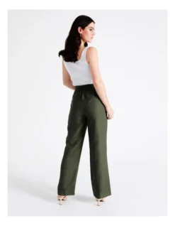 Basque Straight Leg Pant In Khaki -Myer Clothing Shop 945496270 7 720x928