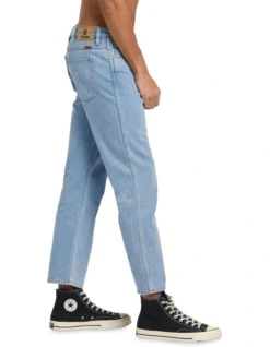 Wrangler Sid Straight Jean In Even Tide -Myer Clothing Shop 945669610 3 720x928