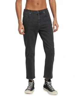 Wrangler Sid Straight Jeans In Smoke Stack