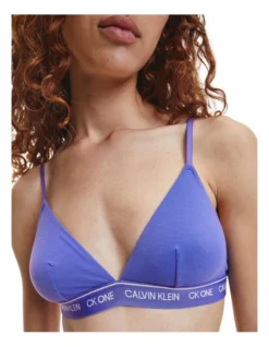 Calvin Klein Ck One Recycled Unlined Triangle Bra In Blue -Myer Clothing Shop 945686350 3 720x928