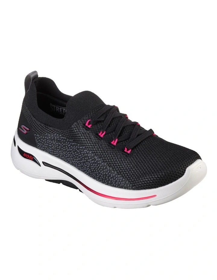 Skechers Go Walk Arch Fit Clancy Shoe In Black 1 Skechers Go Walk Arch Fit Clancy Shoe In Black
