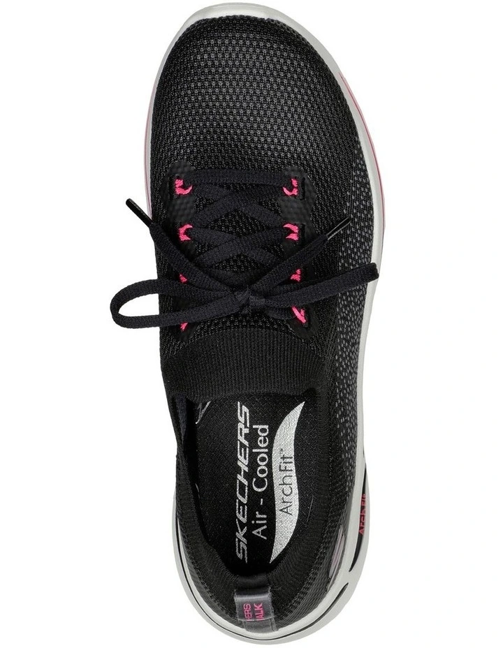 Skechers Go Walk Arch Fit Clancy Shoe In Black 5 Skechers Go Walk Arch Fit Clancy Shoe In Black - Image 5