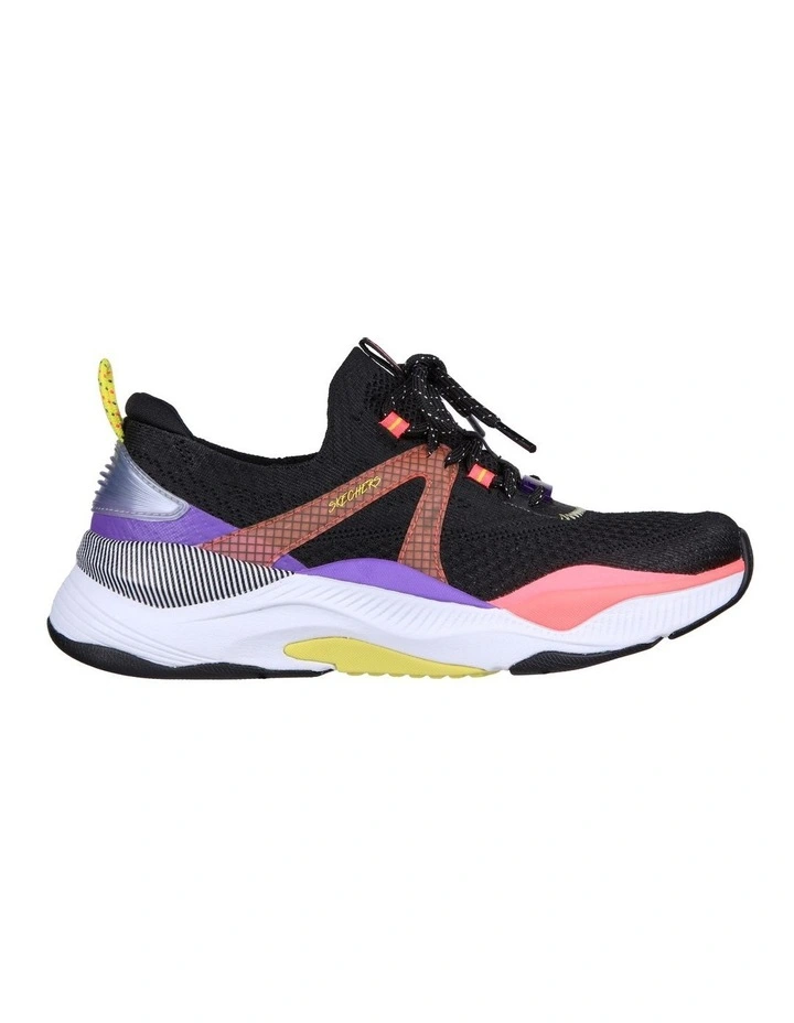 Skechers D'Lux Fitness Shoe In Black Multi 2 Skechers D'Lux Fitness Shoe In Black Multi - Image 2