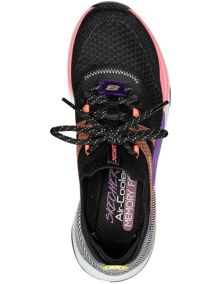 Skechers D'Lux Fitness Shoe In Black Multi 5 Skechers D'Lux Fitness Shoe In Black Multi - Image 5