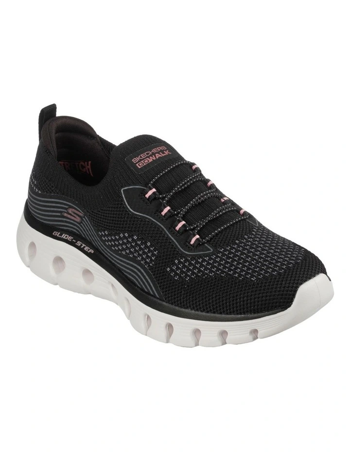 Skechers Go Walk Glide-Step Flex Shoe In Black 1 Skechers Go Walk Glide-Step Flex Shoe In Black