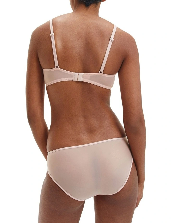 Calvin Klein Sheer Marquisette Lightly Lined Demi Bra In Pink 2 Calvin Klein Sheer Marquisette Lightly Lined Demi Bra In Pink - Image 2