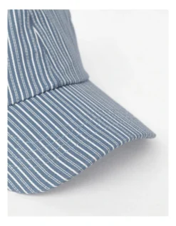 Pinstripe Cap In Blue -Myer Clothing Shop 945814510 7 720x928