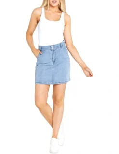 Lucy Skirt In Wash Blue