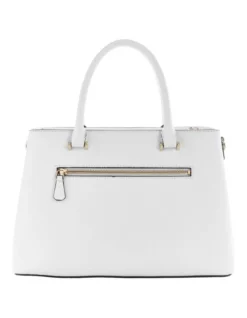 Guess Eco Ivy Zip Top Satchel Bag In White -Myer Clothing Shop 946043920 4 720x928