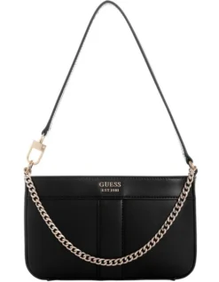 Guess Katey Baguette Shoulder Bag In Black
