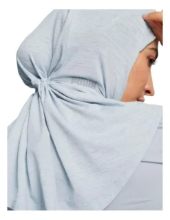 Puma Sports Hijab In Platinum Gray