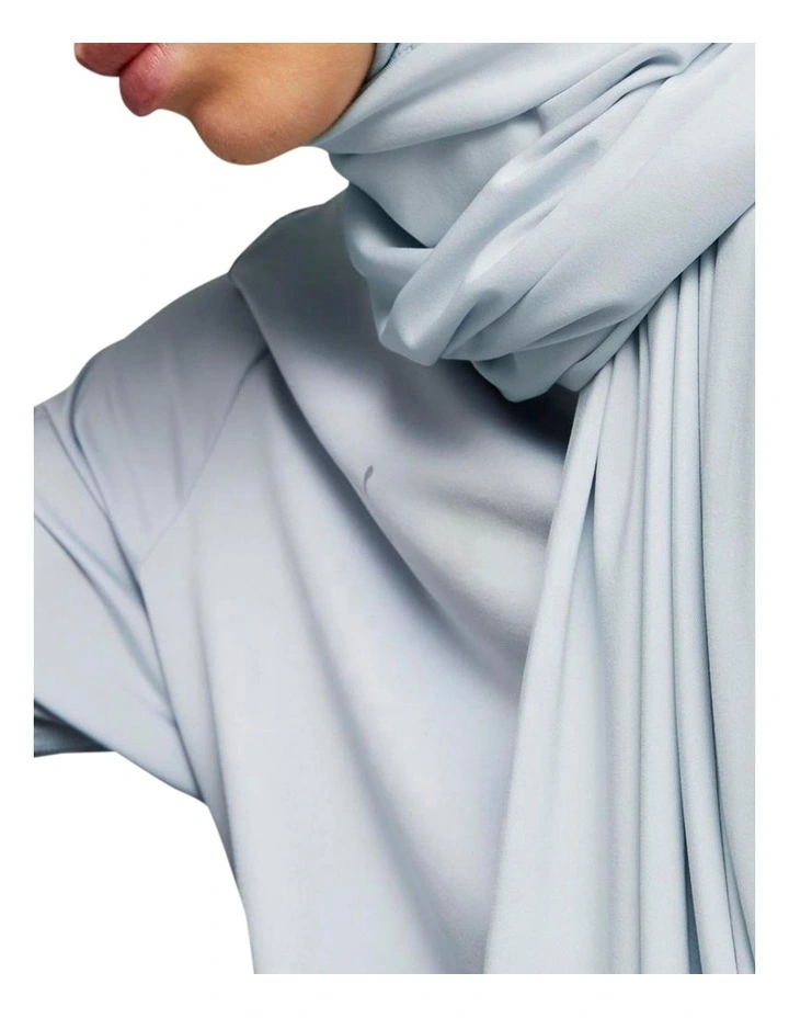 Puma Hijab Scarf In Platinum Gray 3 Puma Hijab Scarf In Platinum Gray - Image 3