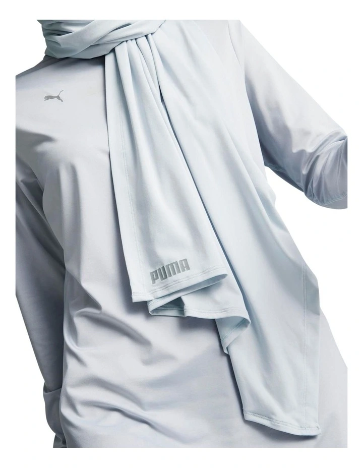 Puma Hijab Scarf In Platinum Gray 5 Puma Hijab Scarf In Platinum Gray - Image 5