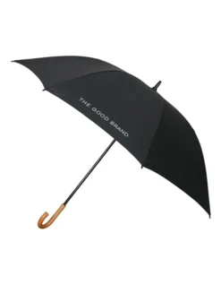 Recycled Fabric Umbrella In Black