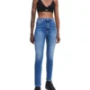 Calvin Klein Jeans High Rise Skinny Ankle In Mid Blue