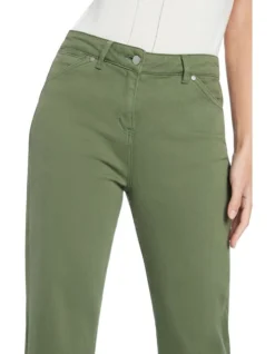 Etta Cropped Jean In Elm Green -Myer Clothing Shop 946318060 4 1 720x928