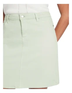 Rylee Denim Mini Skirt In Pistachio -Myer Clothing Shop 946321660 4 1 720x928