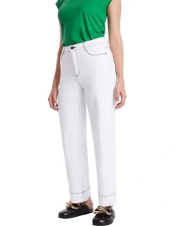 Maya Wide Leg Jean In White